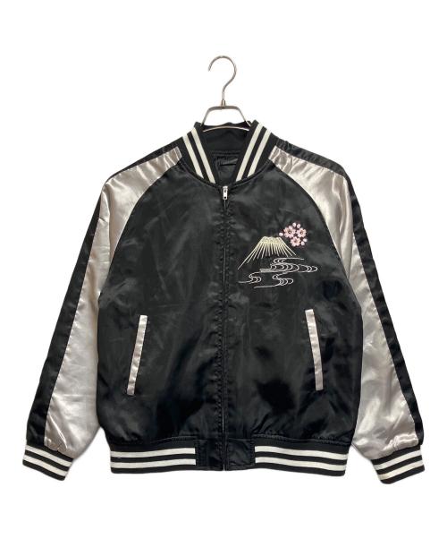 CONTRIBE（コントライブ）CONTRIBE (コントライブ) スカジャン ブラック×ホワイト サイズ:SIZE Mの古着・服飾アイテム
