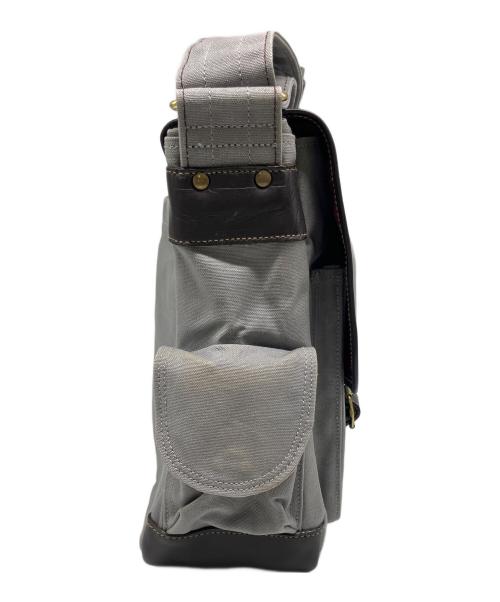 THE PRESS MAN（プレスマン）THE PRESS MAN (プレスマン) メッセンジャーバッグ ライトグレーの古着・服飾アイテム
