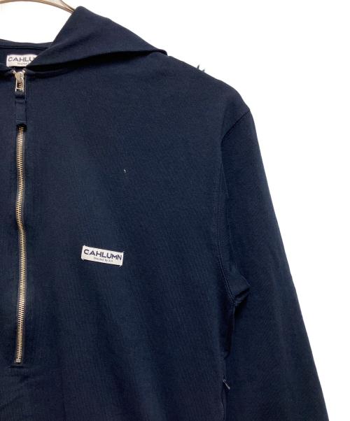 CAHLUMN（カウラム）CAHLUMN (カウラム) ハーフジップスウェット ネイビー サイズ:SIZE Lの古着・服飾アイテム