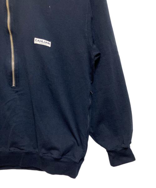CAHLUMN（カウラム）CAHLUMN (カウラム) ハーフジップスウェット ネイビー サイズ:SIZE Lの古着・服飾アイテム