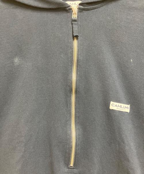 CAHLUMN（カウラム）CAHLUMN (カウラム) ハーフジップスウェット ネイビー サイズ:SIZE Lの古着・服飾アイテム