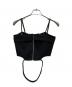 Ameri（アメリ）の古着「LAYERED SPANGLE SHORT BUSTIER」｜ブラック