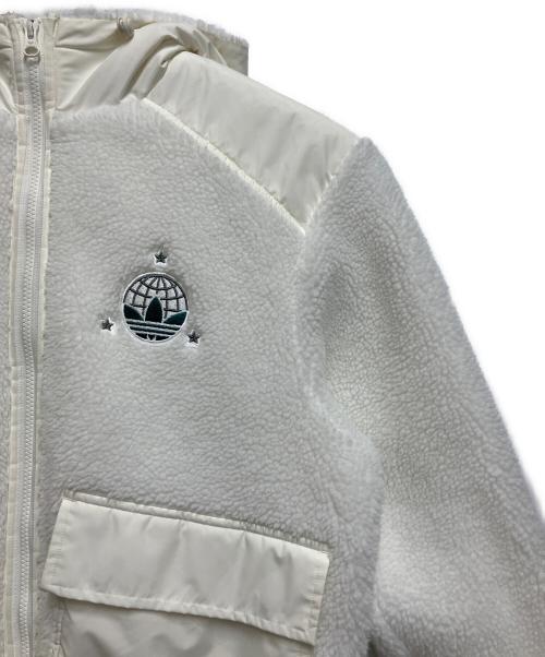 adidas Originals（アディダスオリジナル）adidas Originals (アディダスオリジナル) シェルパジャケット ホワイト サイズ:SIZE Mの古着・服飾アイテム