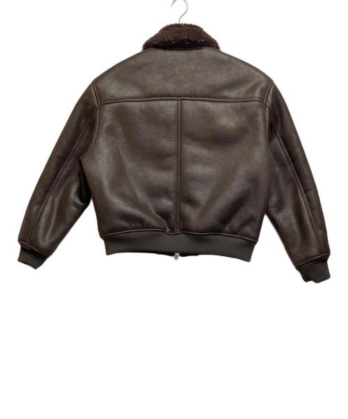 ZARA（ザラ）ZARA (ザラ) フェイクレザージャケット ブラウン サイズ:SIZE 44の古着・服飾アイテム