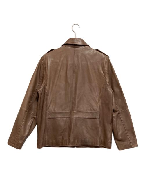 BROOKS BROTHERS（ブルックスブラザーズ）BROOKS BROTHERS (ブルックスブラザーズ) ジップレザージャケット ブラウン サイズ:Mの古着・服飾アイテム