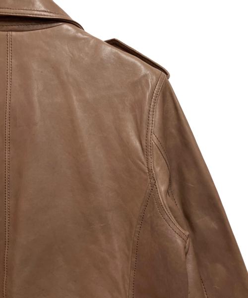 BROOKS BROTHERS（ブルックスブラザーズ）BROOKS BROTHERS (ブルックスブラザーズ) ジップレザージャケット ブラウン サイズ:Mの古着・服飾アイテム