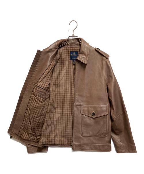 BROOKS BROTHERS（ブルックスブラザーズ）BROOKS BROTHERS (ブルックスブラザーズ) ジップレザージャケット ブラウン サイズ:Mの古着・服飾アイテム