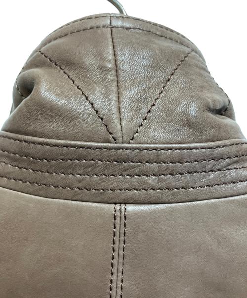 BROOKS BROTHERS（ブルックスブラザーズ）BROOKS BROTHERS (ブルックスブラザーズ) ジップレザージャケット ブラウン サイズ:Mの古着・服飾アイテム