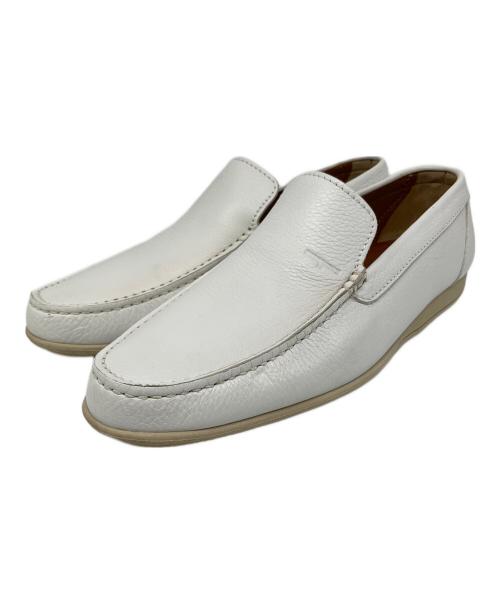 a.testoni（アテストーニ）a.testoni (アテストーニ) スリッポン ホワイト サイズ:SIZE 25cmの古着・服飾アイテム