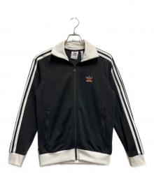 adidas（アディダス）の古着「ジップジャケット」｜ブラック×ホワイト