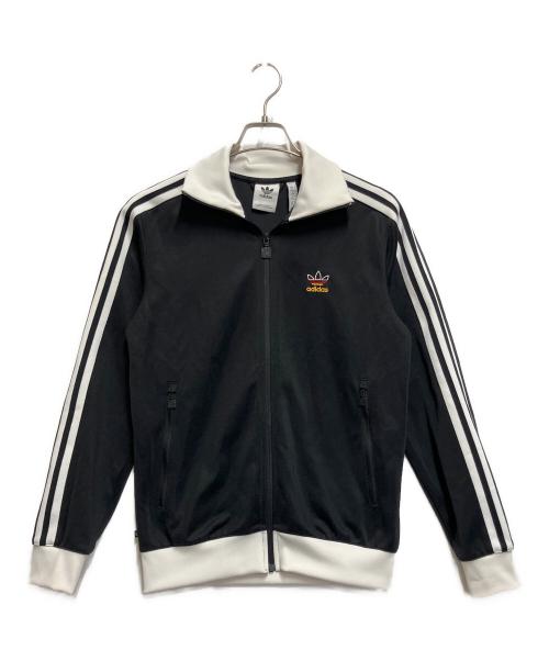 adidas（アディダス）adidas (アディダス) ジップジャケット ブラック×ホワイト サイズ:SIZE Lの古着・服飾アイテム
