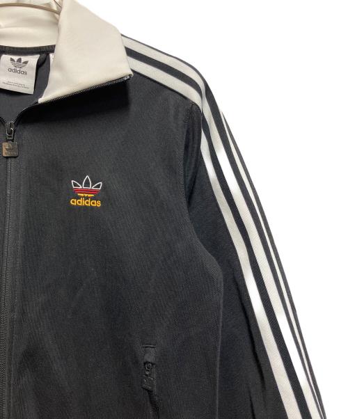 adidas（アディダス）adidas (アディダス) ジップジャケット ブラック×ホワイト サイズ:SIZE Lの古着・服飾アイテム