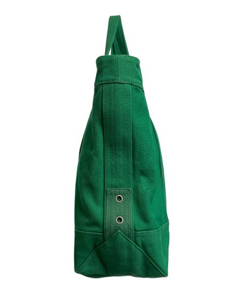 POLO RALPH LAUREN（ポロ・ラルフローレン）POLO RALPH LAUREN (ポロ・ラルフローレン) キャンバストートバッグ グリーン×イエローの古着・服飾アイテム