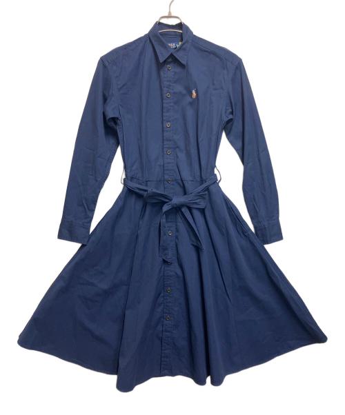 POLO RALPH LAUREN（ポロ・ラルフローレン）POLO RALPH LAUREN (ポロ・ラルフローレン) 長袖ワンピース ネイビー サイズ:SIZE 0の古着・服飾アイテム
