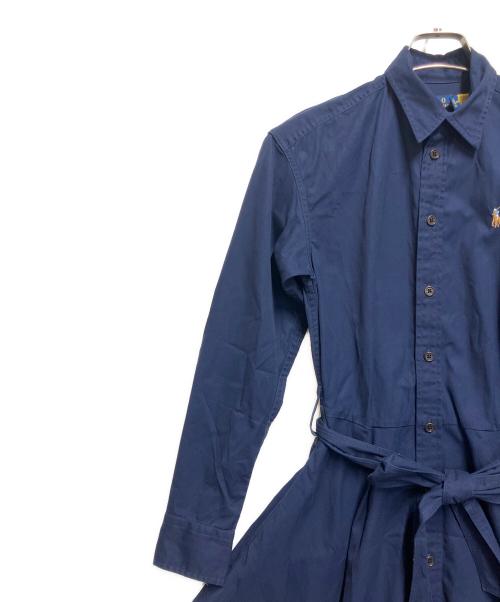 POLO RALPH LAUREN（ポロ・ラルフローレン）POLO RALPH LAUREN (ポロ・ラルフローレン) 長袖ワンピース ネイビー サイズ:SIZE 0の古着・服飾アイテム