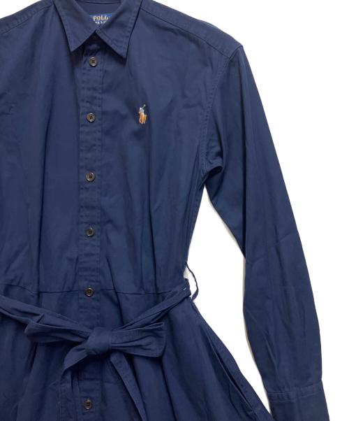 POLO RALPH LAUREN（ポロ・ラルフローレン）POLO RALPH LAUREN (ポロ・ラルフローレン) 長袖ワンピース ネイビー サイズ:SIZE 0の古着・服飾アイテム