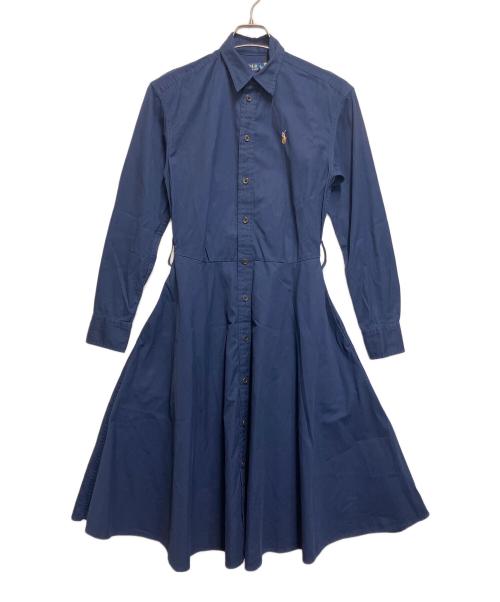 POLO RALPH LAUREN（ポロ・ラルフローレン）POLO RALPH LAUREN (ポロ・ラルフローレン) 長袖ワンピース ネイビー サイズ:SIZE 0の古着・服飾アイテム