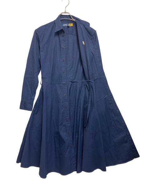 POLO RALPH LAUREN（ポロ・ラルフローレン）POLO RALPH LAUREN (ポロ・ラルフローレン) 長袖ワンピース ネイビー サイズ:SIZE 0の古着・服飾アイテム