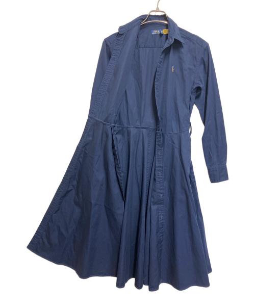 POLO RALPH LAUREN（ポロ・ラルフローレン）POLO RALPH LAUREN (ポロ・ラルフローレン) 長袖ワンピース ネイビー サイズ:SIZE 0の古着・服飾アイテム