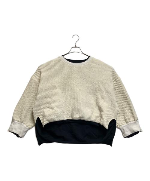 m.u（エム.ユー）m.u (エム.ユー) GILDAN (ギルダン) スウェット ホワイト×ブラック サイズ:ＳＩＺＥ　2XLの古着・服飾アイテム