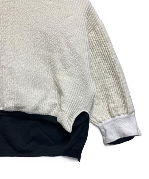 m.u（エム.ユー）m.u (エム.ユー) GILDAN (ギルダン) スウェット ホワイト×ブラック サイズ:ＳＩＺＥ　2XLの古着・服飾アイテム