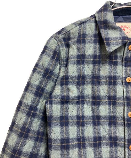 BROOKS BROTHERS Red Fleece（ブルックスブラザーズレッドフリース）Brooks Brothers Red Fleece (ブルックスブラザーズレッドフリース) 中綿ジャケット ネイビー×グリーン サイズ:SIZE Sの古着・服飾アイテム