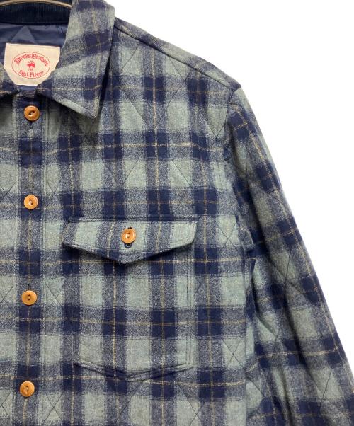 BROOKS BROTHERS Red Fleece（ブルックスブラザーズレッドフリース）Brooks Brothers Red Fleece (ブルックスブラザーズレッドフリース) 中綿ジャケット ネイビー×グリーン サイズ:SIZE Sの古着・服飾アイテム
