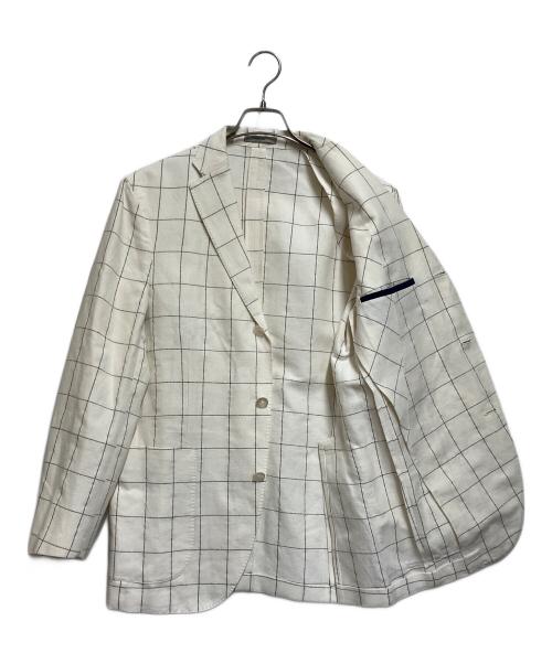 BOGLIOLI（ボリオリ）BOGLIOLI (ボリオリ) テーラードジャケット ホワイト サイズ:SIZE 48の古着・服飾アイテム