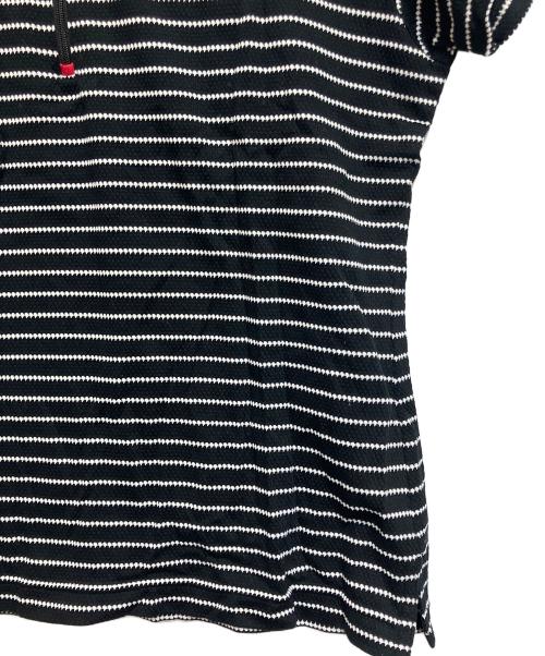 BURBERRY GOLF（バーバリーゴルフ）BURBERRY GOLF (バーバリーゴルフ) ゴルフウェア(トップス) ブラック×ホワイト サイズ:SIZE Lの古着・服飾アイテム