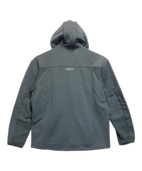 adidas（アディダス）adidas (アディダス) ダブルニット フード付きトラックジャケット ブラック サイズ:SIZE XLの古着・服飾アイテム