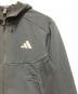 中古・古着 adidas (アディダス) ダブルニット フード付きトラックジャケット ブラック サイズ:SIZE XL：5000円