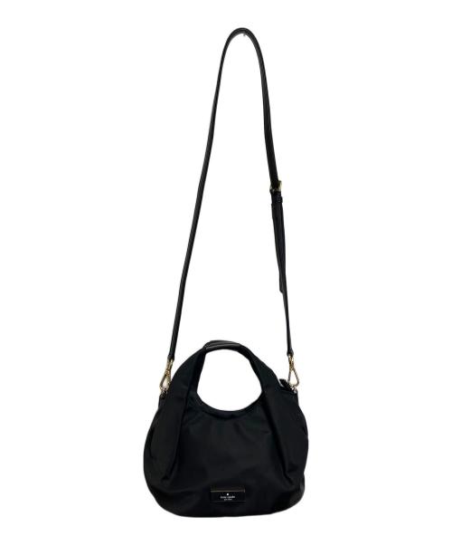 Kate Spade（ケイトスペード）Kate Spade (ケイトスペード) カータースモール プリーテッド クロスボディ ブラックの古着・服飾アイテム