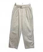 MARKAWAREマーカウェア）の古着「CLASSIC FIT TROUSERS Ⅲ」｜アイボリー