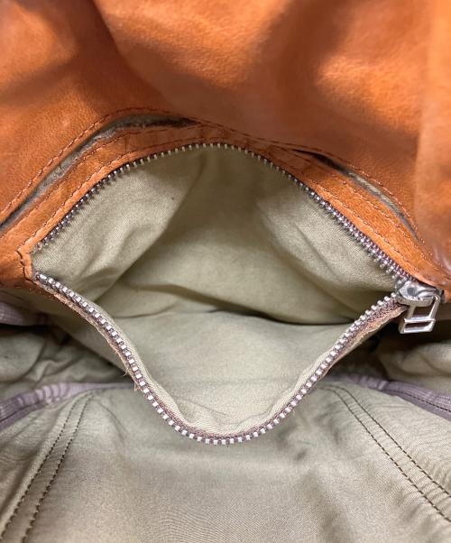 SLOW（スロウ）SLOW (スロウ) 巾着ショルダーバッグ ブラウンの古着・服飾アイテム
