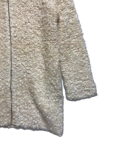 VIVIENNE TAM（ヴィヴィアンタム）VIVIENNE TAM (ヴィヴィアンタム) ノーカラーコート アイボリー サイズ:SIZE0の古着・服飾アイテム