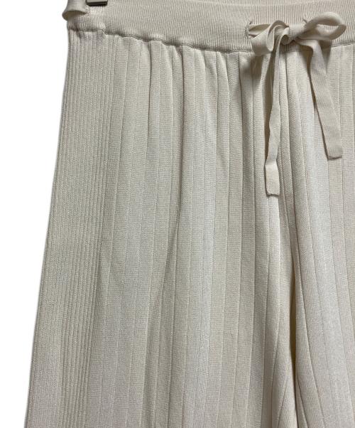 ticca（ティッカ）TICCA (ティッカ) ニットパンツ アイボリー サイズ:Ｆの古着・服飾アイテム