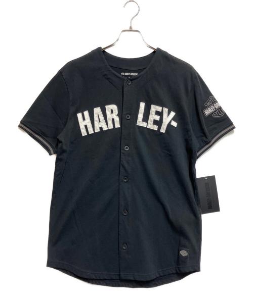 HARLEY-DAVIDSON（ハーレーダビッドソン）HARLEY-DAVIDSON (ハーレーダビッドソン) ベースボールシャツ ブラック サイズ:SIZE S 未使用品の古着・服飾アイテム