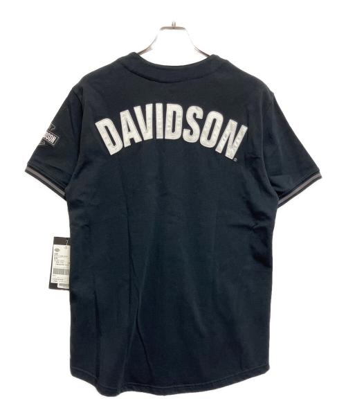 HARLEY-DAVIDSON（ハーレーダビッドソン）HARLEY-DAVIDSON (ハーレーダビッドソン) ベースボールシャツ ブラック サイズ:SIZE S 未使用品の古着・服飾アイテム