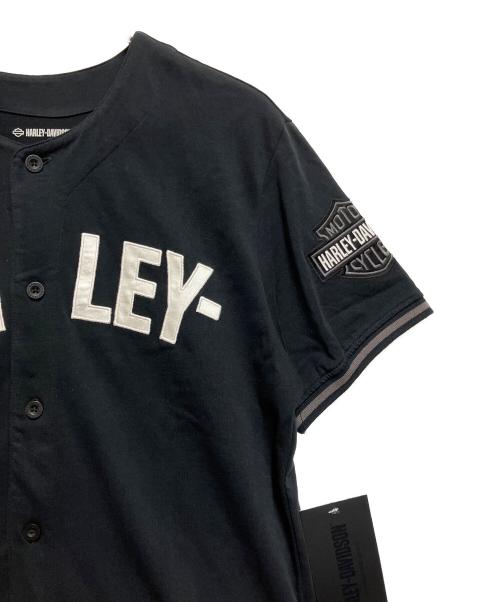 HARLEY-DAVIDSON（ハーレーダビッドソン）HARLEY-DAVIDSON (ハーレーダビッドソン) ベースボールシャツ ブラック サイズ:SIZE S 未使用品の古着・服飾アイテム