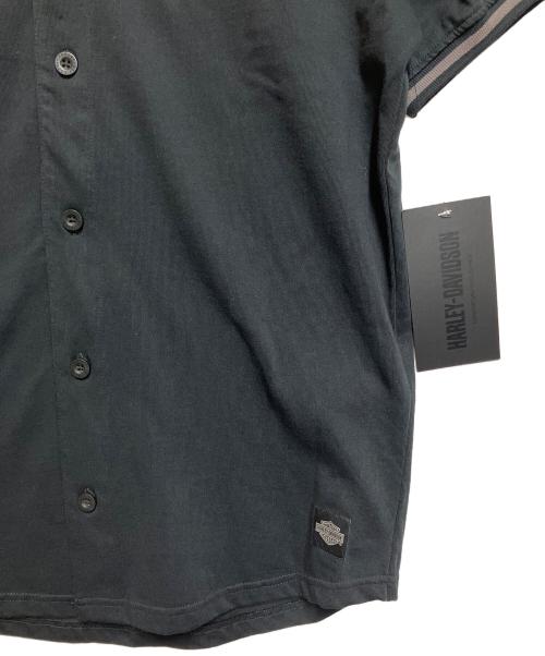 HARLEY-DAVIDSON（ハーレーダビッドソン）HARLEY-DAVIDSON (ハーレーダビッドソン) ベースボールシャツ ブラック サイズ:SIZE S 未使用品の古着・服飾アイテム