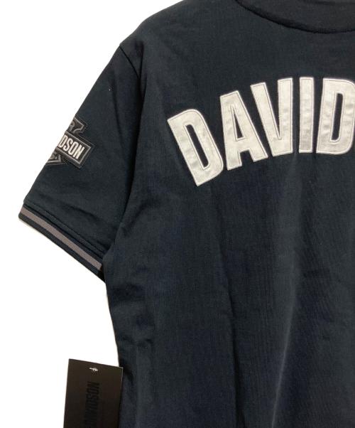 HARLEY-DAVIDSON（ハーレーダビッドソン）HARLEY-DAVIDSON (ハーレーダビッドソン) ベースボールシャツ ブラック サイズ:SIZE S 未使用品の古着・服飾アイテム