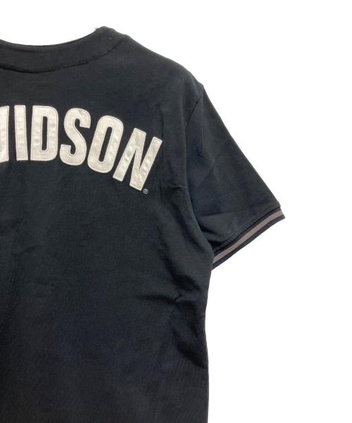 HARLEY-DAVIDSON（ハーレーダビッドソン）HARLEY-DAVIDSON (ハーレーダビッドソン) ベースボールシャツ ブラック サイズ:SIZE S 未使用品の古着・服飾アイテム