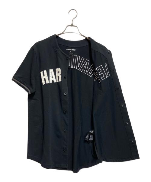 HARLEY-DAVIDSON（ハーレーダビッドソン）HARLEY-DAVIDSON (ハーレーダビッドソン) ベースボールシャツ ブラック サイズ:SIZE S 未使用品の古着・服飾アイテム