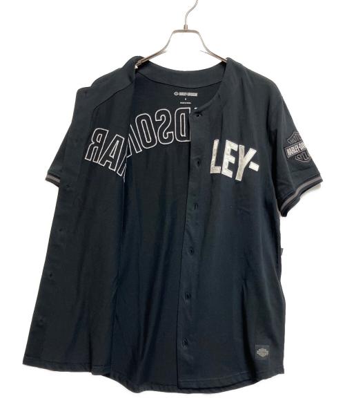 HARLEY-DAVIDSON（ハーレーダビッドソン）HARLEY-DAVIDSON (ハーレーダビッドソン) ベースボールシャツ ブラック サイズ:SIZE S 未使用品の古着・服飾アイテム