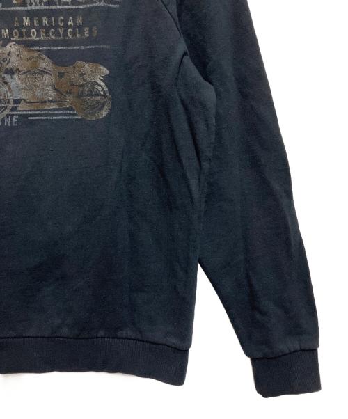 HARLEY-DAVIDSON（ハーレーダビッドソン）HARLEY-DAVIDSON (ハーレーダビッドソン) プルオーバーパーカー ブラック サイズ:SIZE Mの古着・服飾アイテム