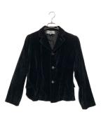 ROBE DE CHAMBRE COMME DES GARCONSローブドシャンブル コムデギャルソン）の古着「ベロアジャケット」｜ブラック