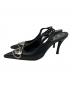DIESEL (ディーゼル) スリングバックシューズ ブラック サイズ:SIZE 24.5cm：25000円