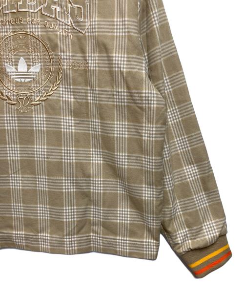 adidas（アディダス）adidas (アディダス) コーチジャケット ベージュ サイズ:Ｌの古着・服飾アイテム