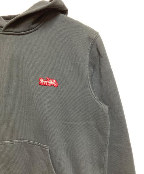 COACH（コーチ）COACH (コーチ) プルオーバーパーカー ブラック サイズ:SIZE Mの古着・服飾アイテム