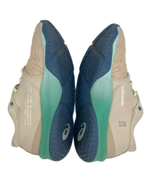 asics（アシックス）asics (アシックス) ballaholic (ボーラホリック) スニーカー ベージュ×ブルー サイズ:SIZE 27cmの古着・服飾アイテム